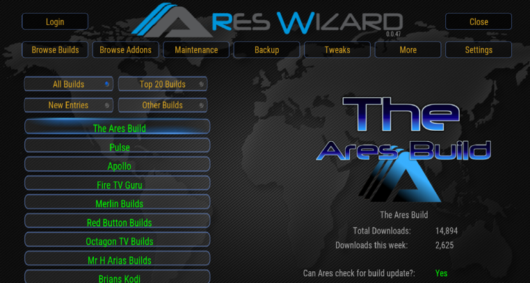 how to install ares wizard 2018